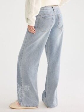 SOLD OUT ONLINE AERO Baggy Wide Leg M Reg Jeans Butterfly